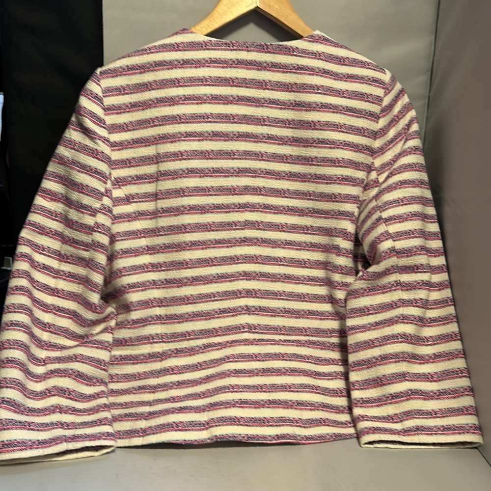 Talbots Tweed Blue/Pink/White Jacket Size Misses 12 - Picture 3 of 5